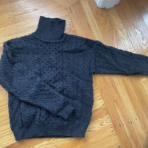 Irish Wool Turtleneck Sweater